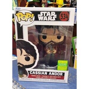 Funko Pop Vinyl Cassian Andor #534 Star Wars Summer Convention Exclusive Figure